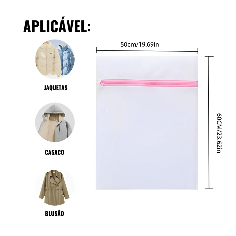 Saco de Lavagem de Roupas - Compre 3, Leve 7 [+ Brinde Exclusivo]