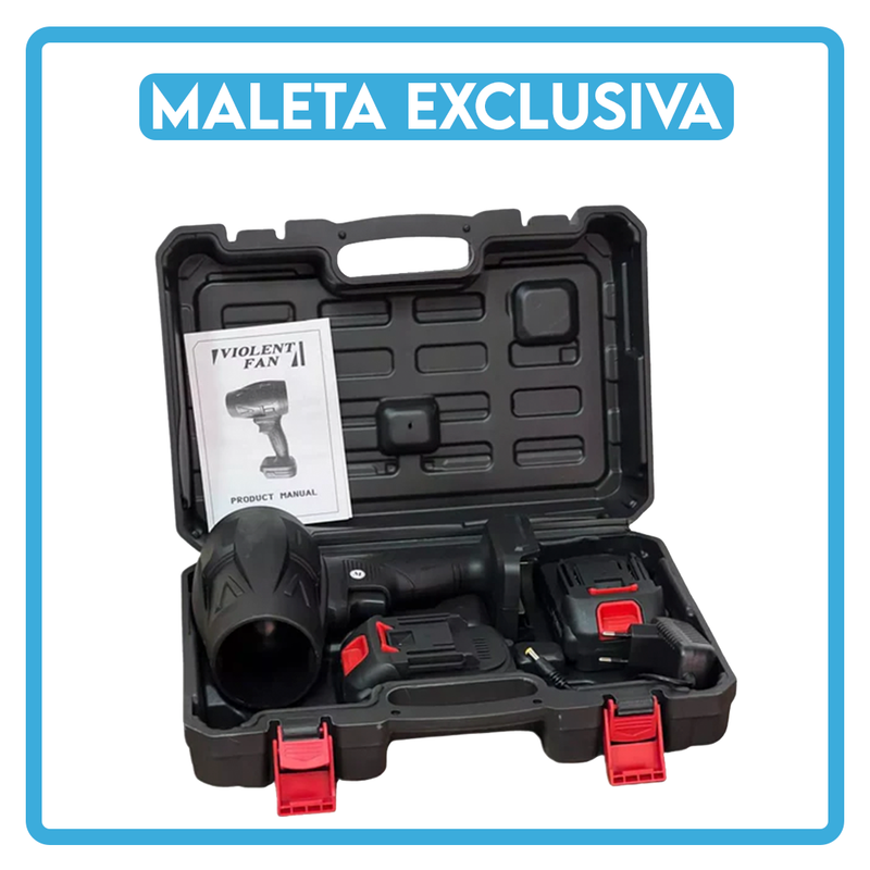 PowerJet™ - Soprador e Secador Turbo Portátil - [Brindes: 2 Baterias e 1 maleta]