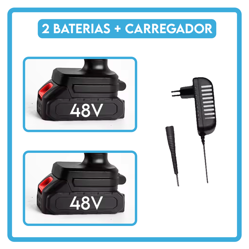 PowerJet™ - Soprador e Secador Turbo Portátil - [Brindes: 2 Baterias e 1 maleta]