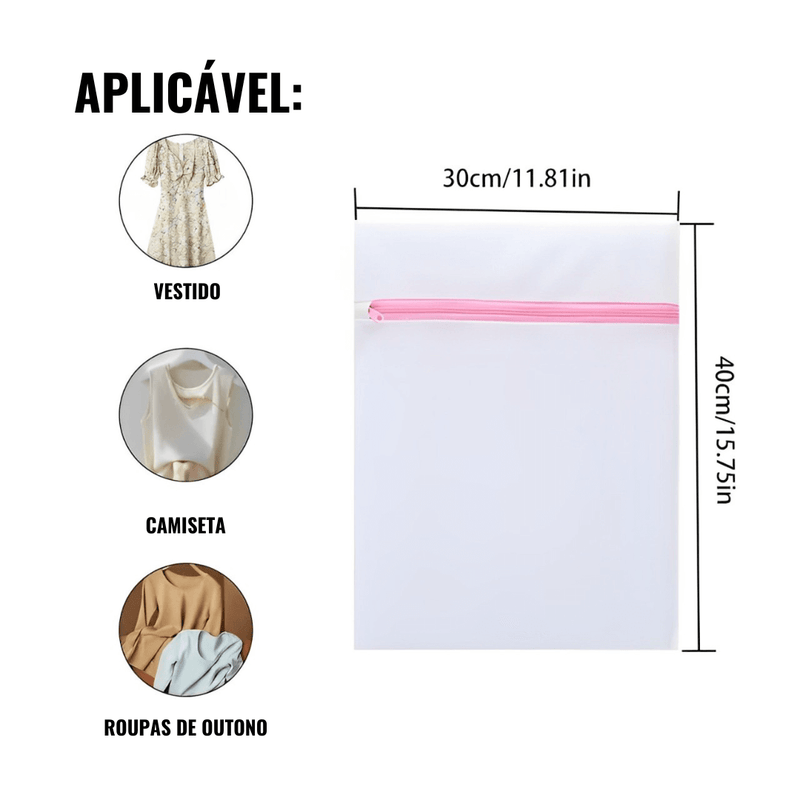Saco de Lavagem de Roupas - Compre 3, Leve 7 [+ Brinde Exclusivo]