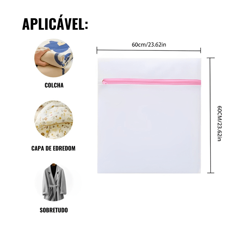 Saco de Lavagem de Roupas - Compre 3, Leve 7 [+ Brinde Exclusivo]