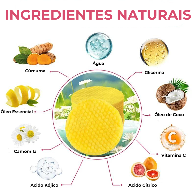 Pads Mágico de Limpeza de Ácido Kójico e Cúrcuma