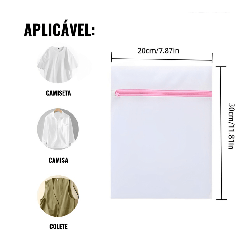 Saco de Lavagem de Roupas - Compre 3, Leve 7 [+ Brinde Exclusivo]